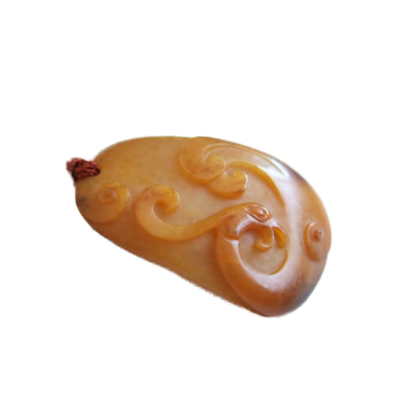 Yellow Jade Phoenix Pendant