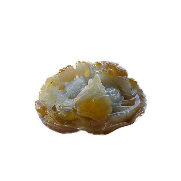 Three Goldfish with Lotus
