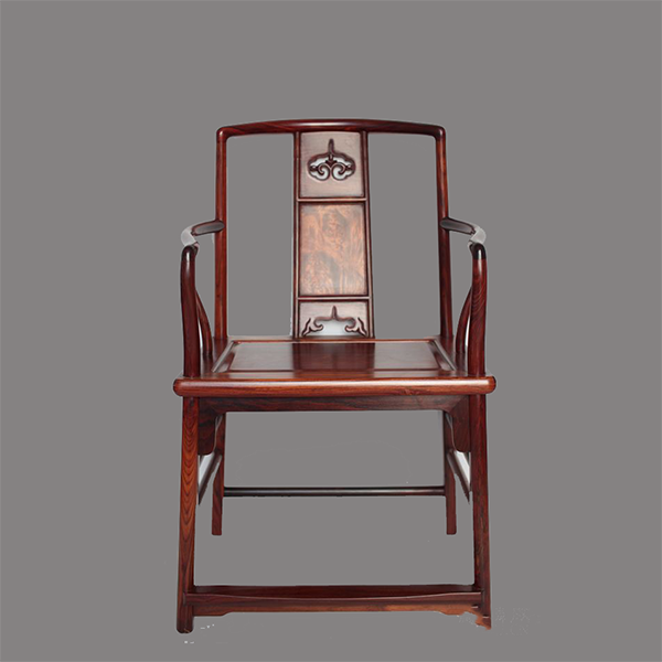 Southern Official’s Hat Chair with Burl Wood Backrest