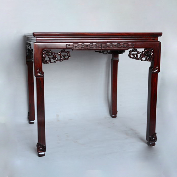 Square Dining Table with Plum Blossom Design