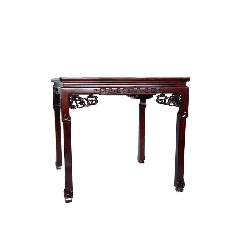 Square Dining Table with Plum Blossom Design