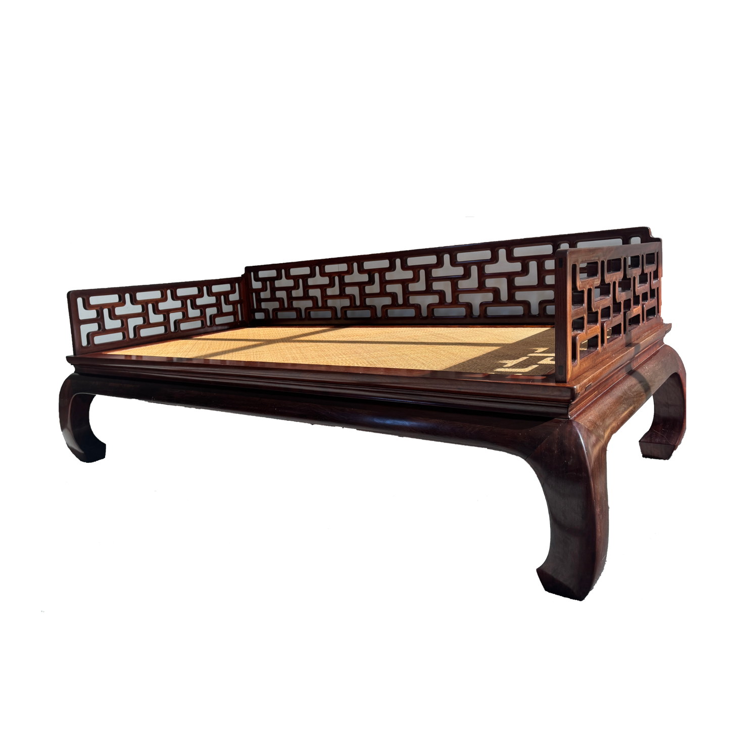 Ming-Style Luohan Daybed with L-Shaped Railings