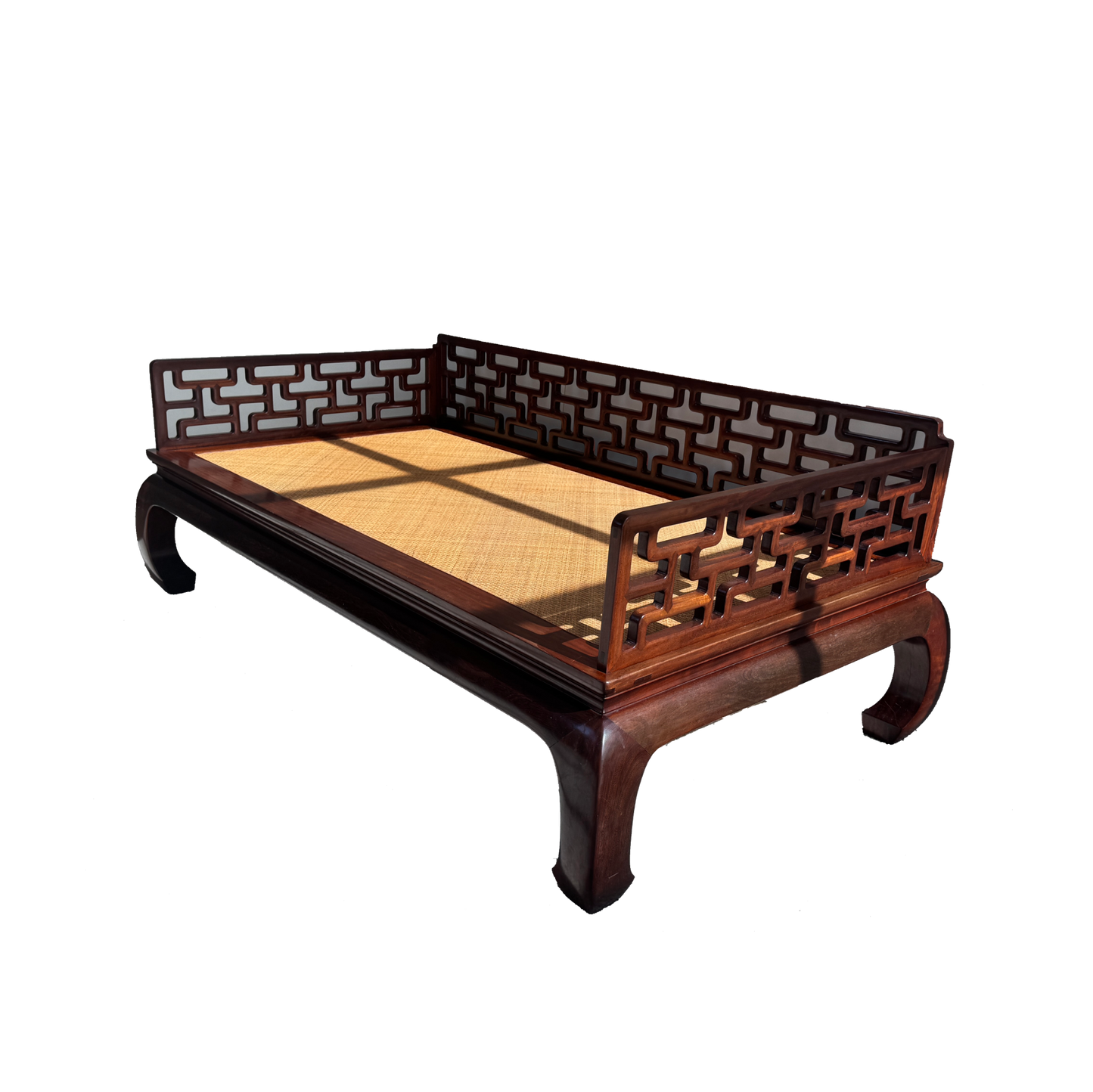 Ming-Style Luohan Daybed with L-Shaped Railings