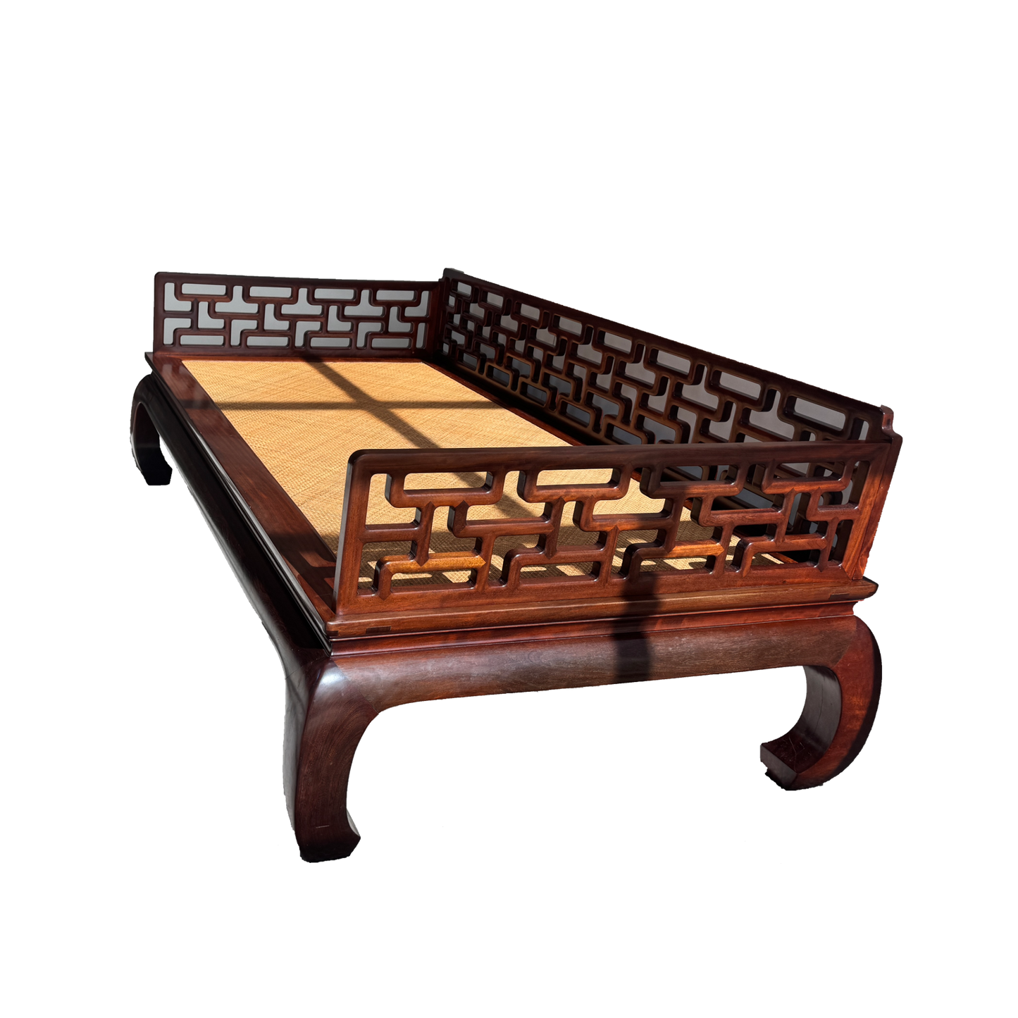 Ming-Style Luohan Daybed with L-Shaped Railings