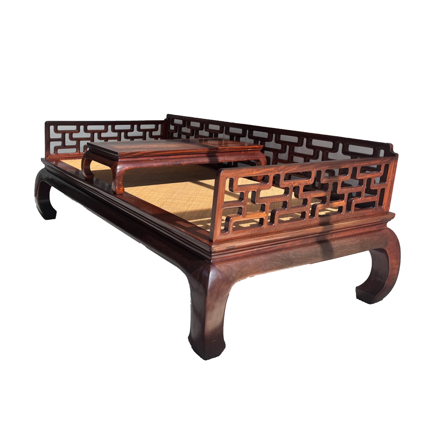 Ming-Style Luohan Daybed with L-Shaped Railings