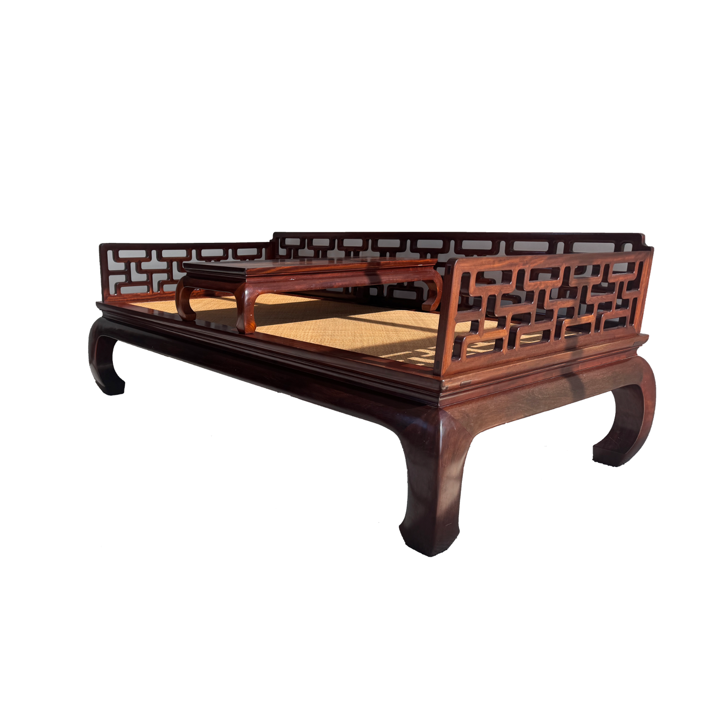 Ming-Style Luohan Daybed with L-Shaped Railings