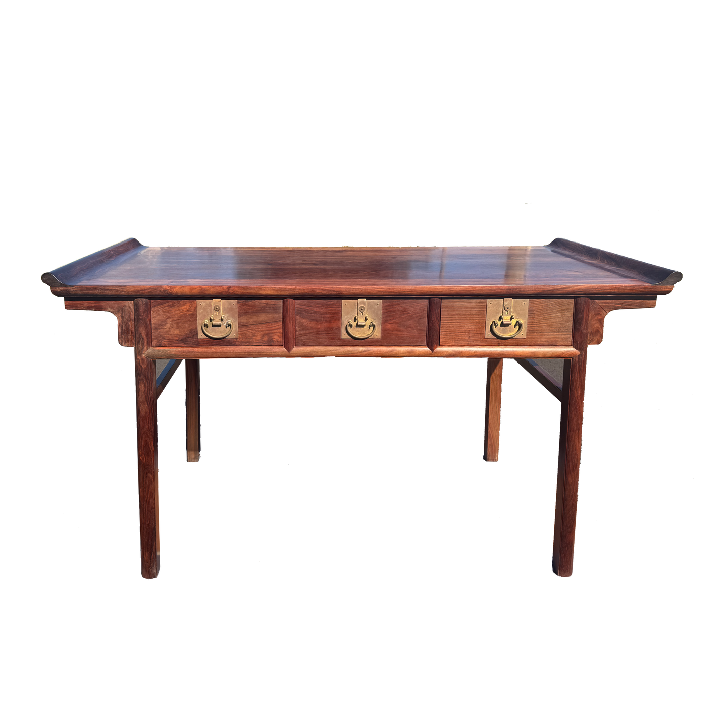 Three-Drawer Upturned-End Scholar’s Desk