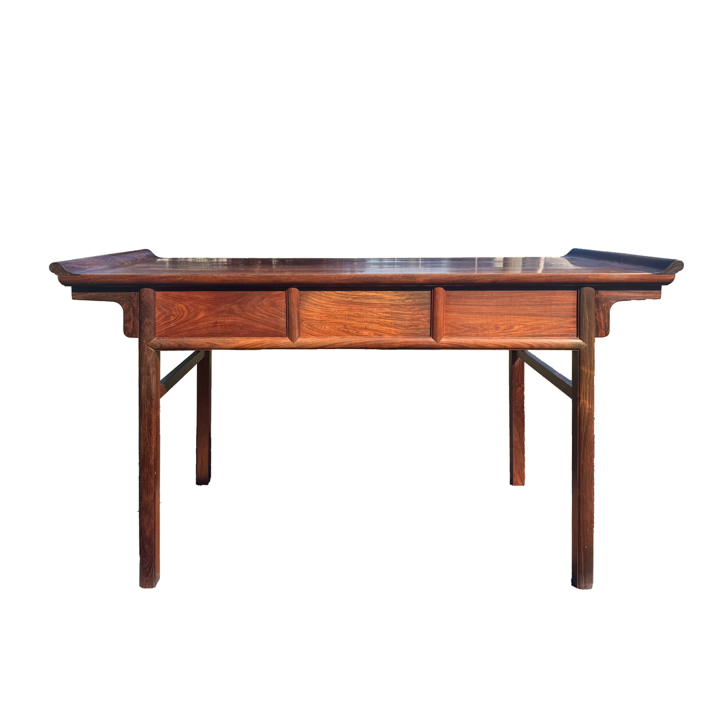 Three-Drawer Upturned-End Scholar’s Desk