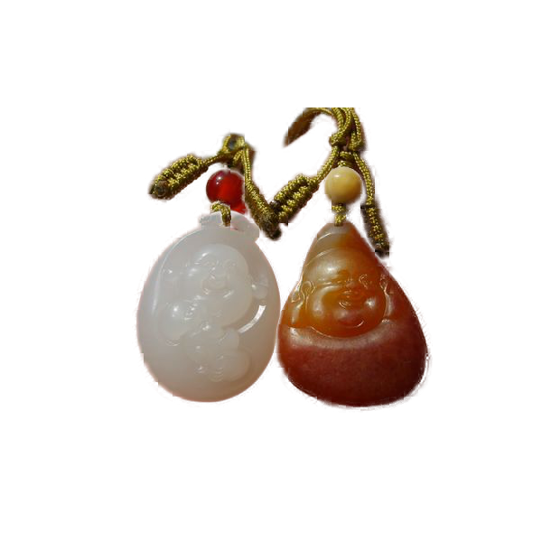 Hand-Carved Jade Figurine - Dual Tone Sculpture