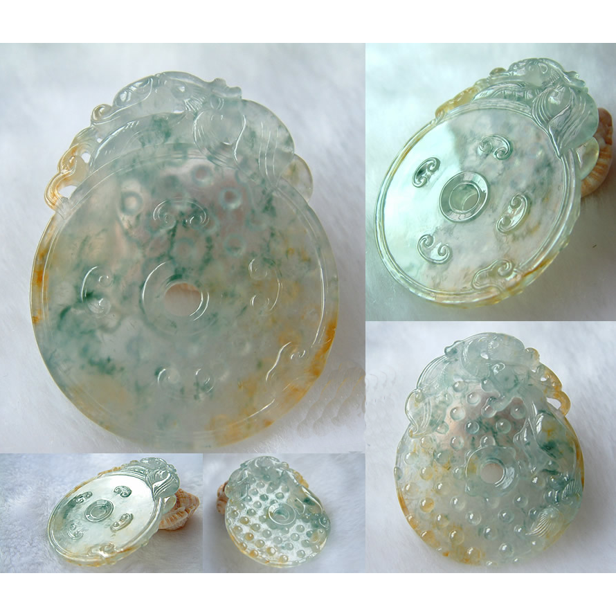 Dragon Guardian Jade Disc