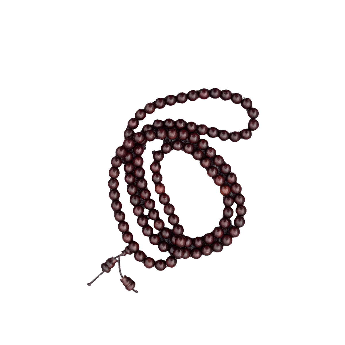 Rosewood (108 Beads, 8mm) | Beaded Bracelet | Rosewood | Brown Wooden Bracelet | Prayer Beads