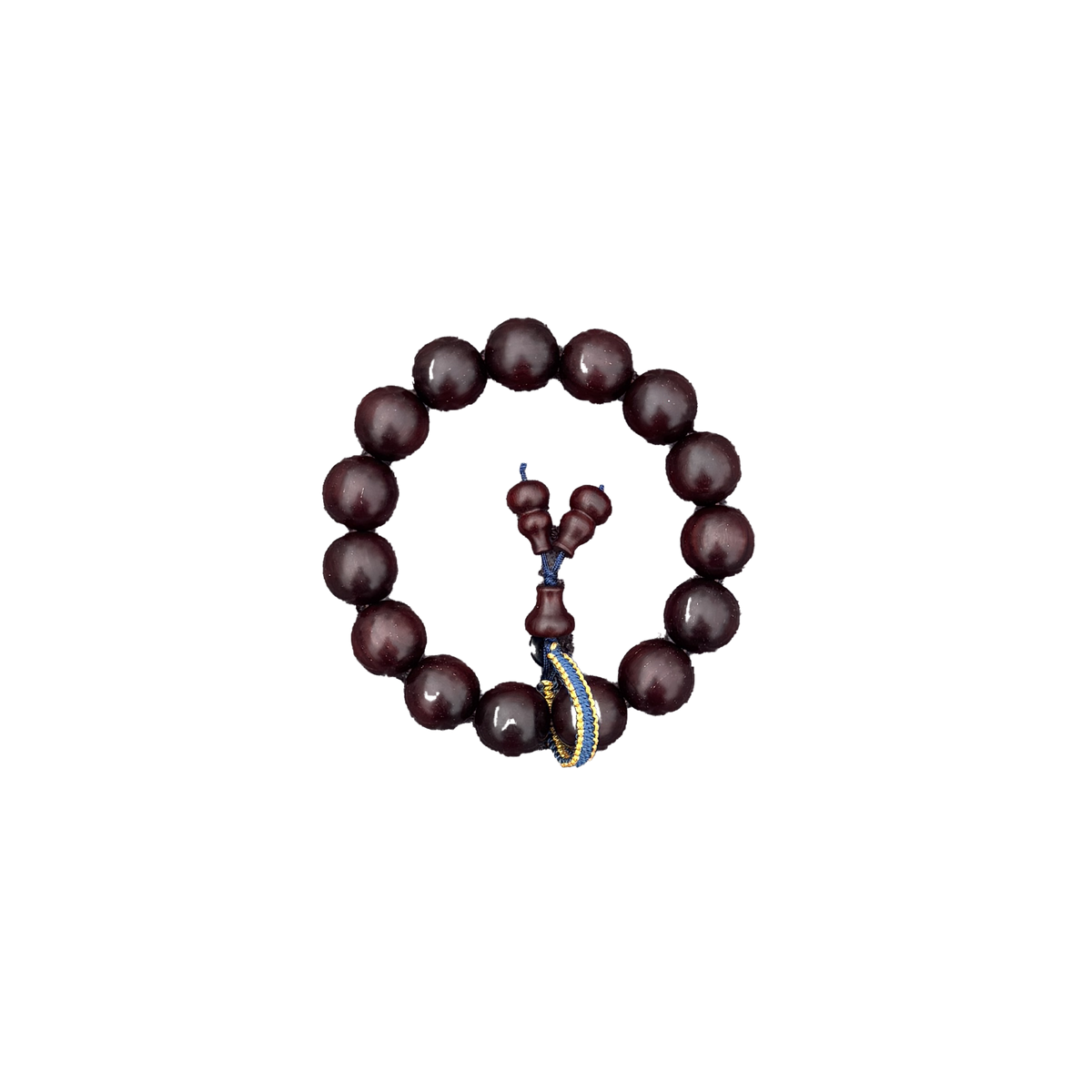 Rosewood (15 Beads, 15mm) | Beaded Bracelet | Rosewood | Brown Wooden Bracelet | Prayer Beads
