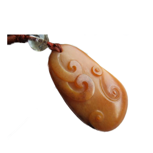 Yellow Jade Phoenix Pendant