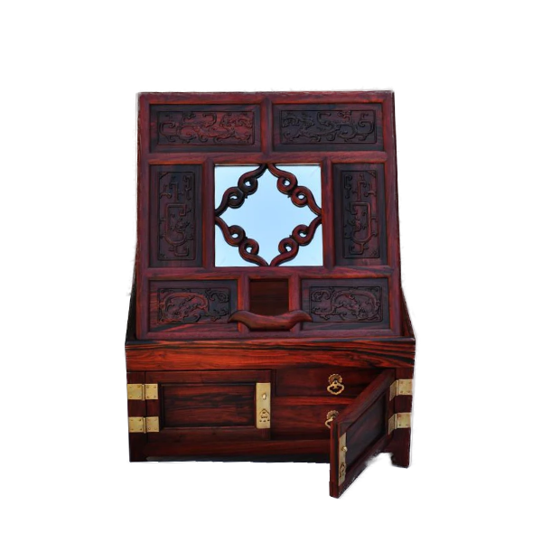 Dressing Table Mirror Decorated with Chi Dragon Pattern