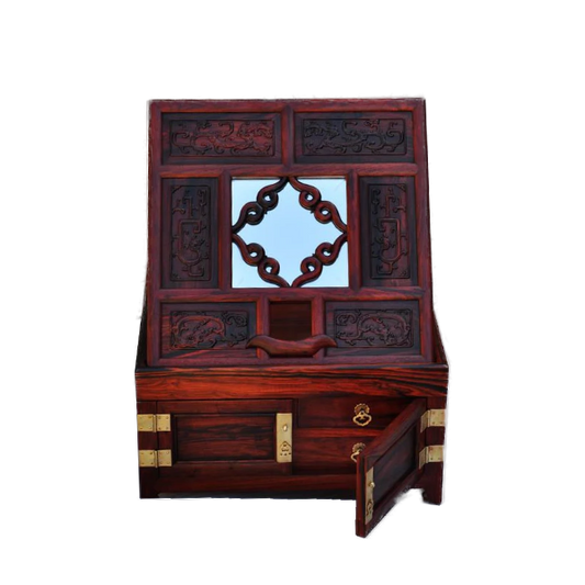 Dressing Table Mirror Decorated with Chi Dragon Pattern