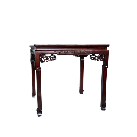 Square Dining Table with Plum Blossom Design