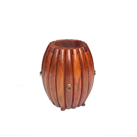 Melon-ribbed Drum Stool