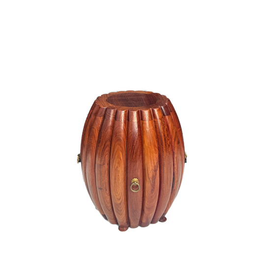 Melon-ribbed Drum Stool
