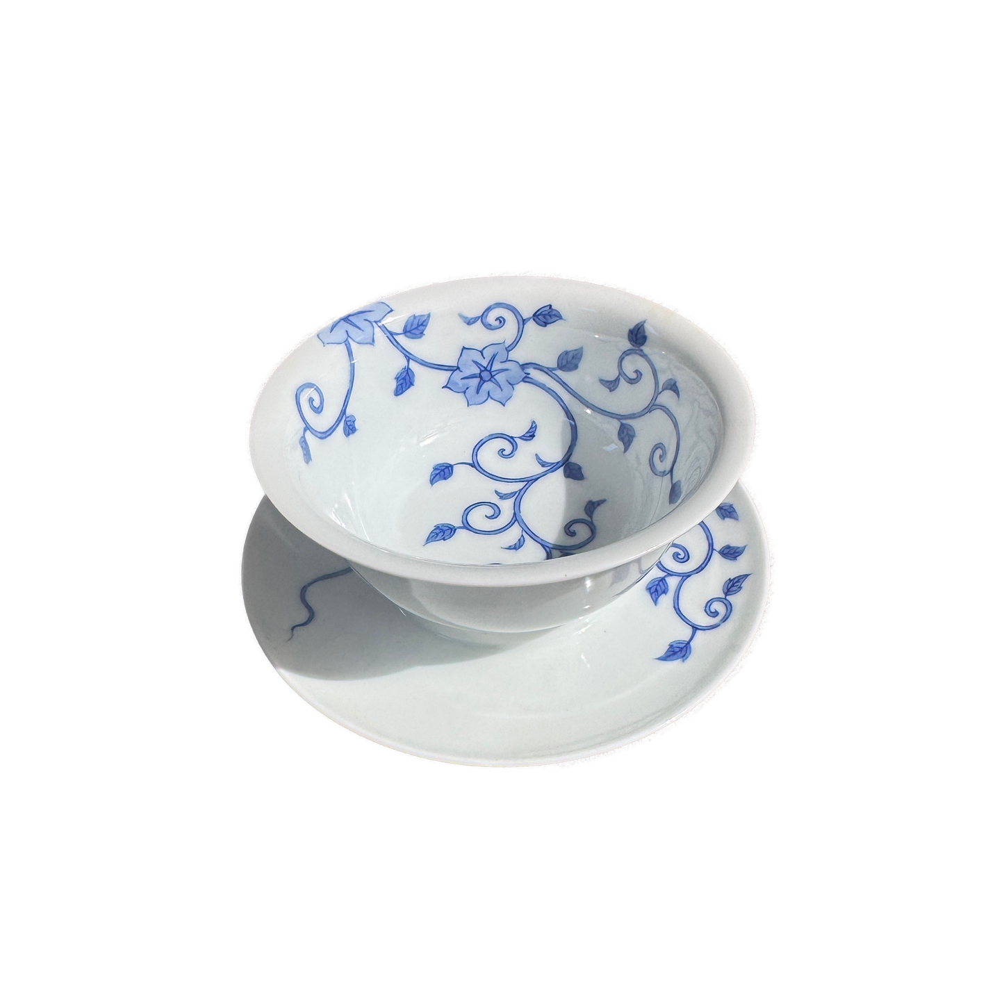 Blue and White Porcelain Gaiwan Tea Set