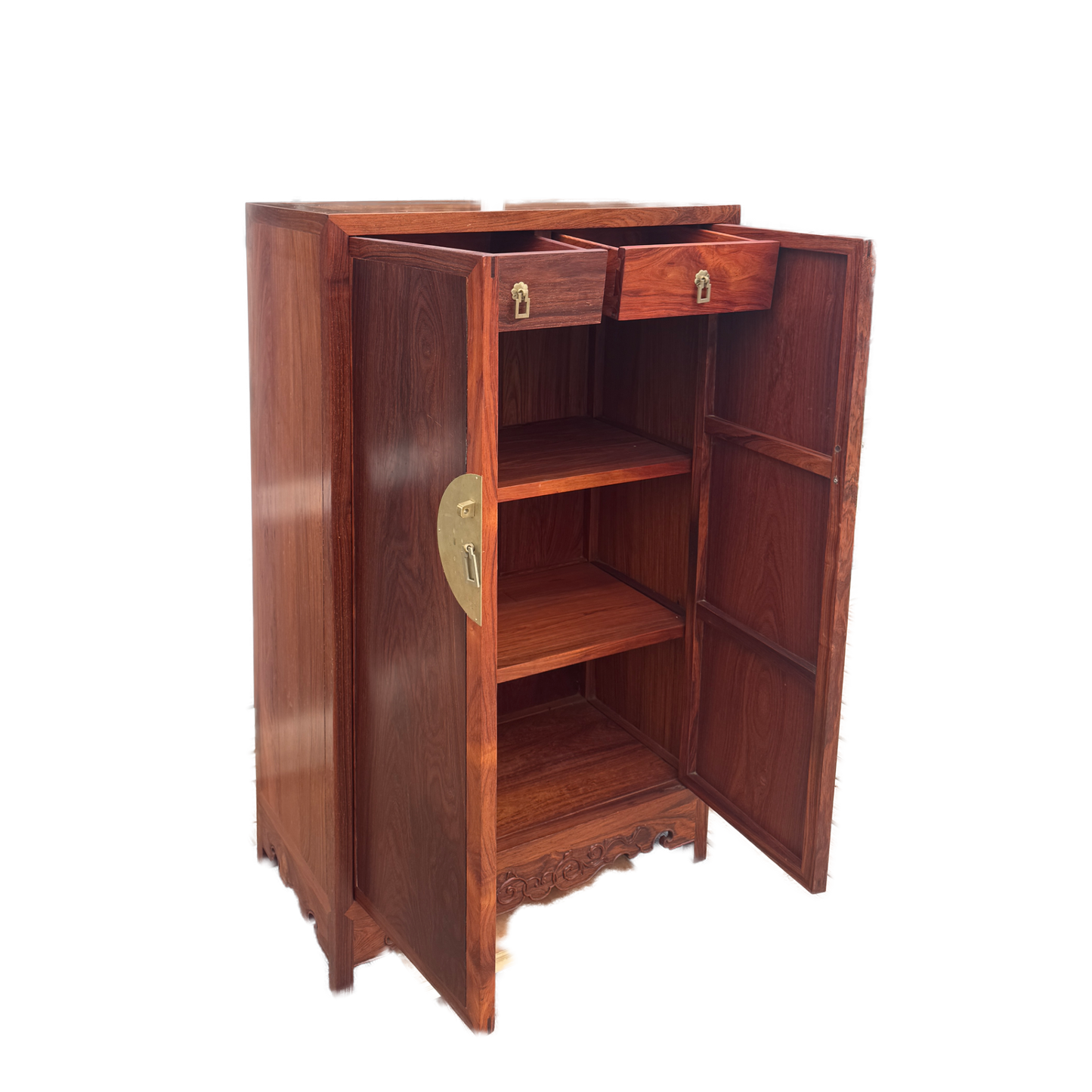 Ming-Style Square-Corner Cabinet