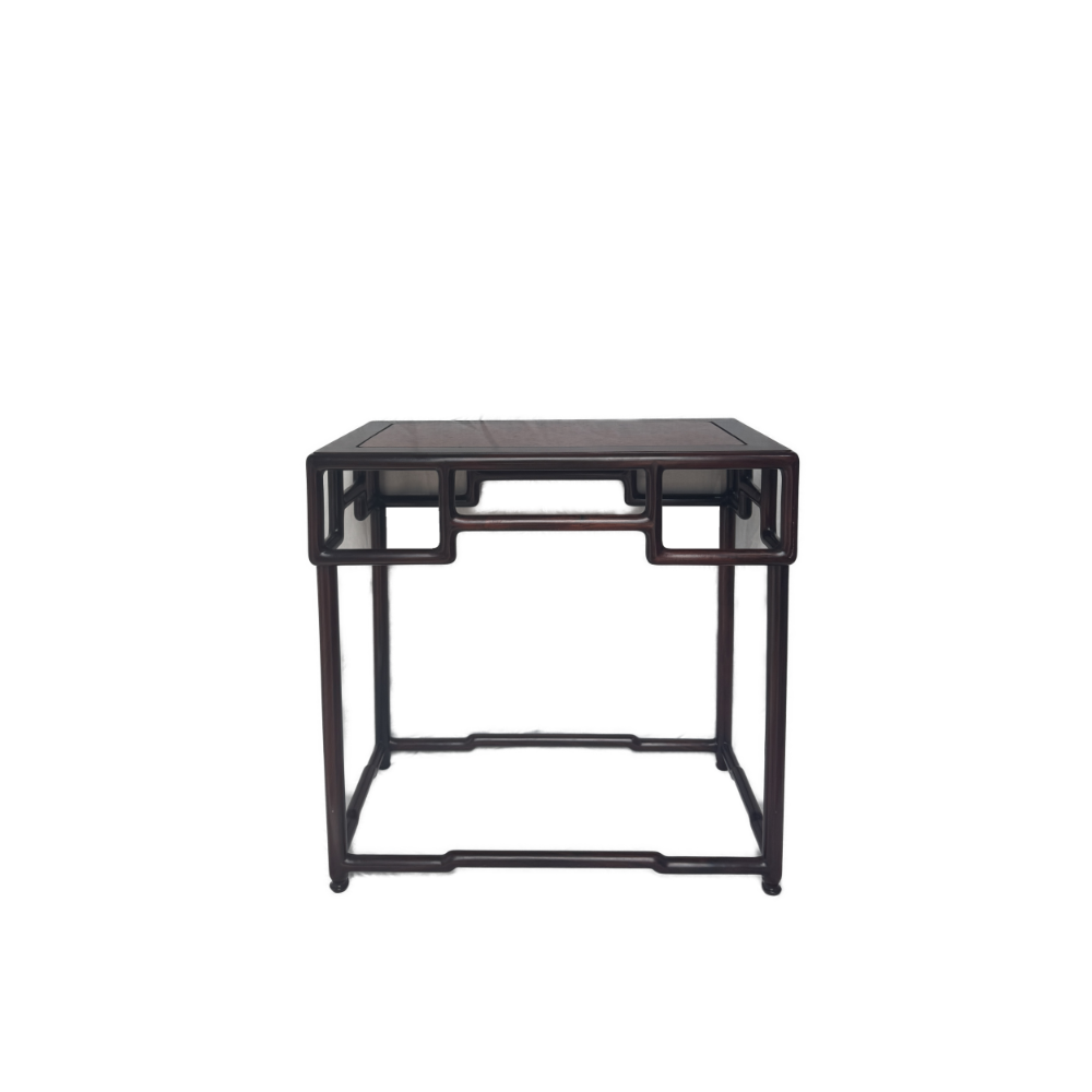 Suzuo Low Display Stand with Burlwood Top