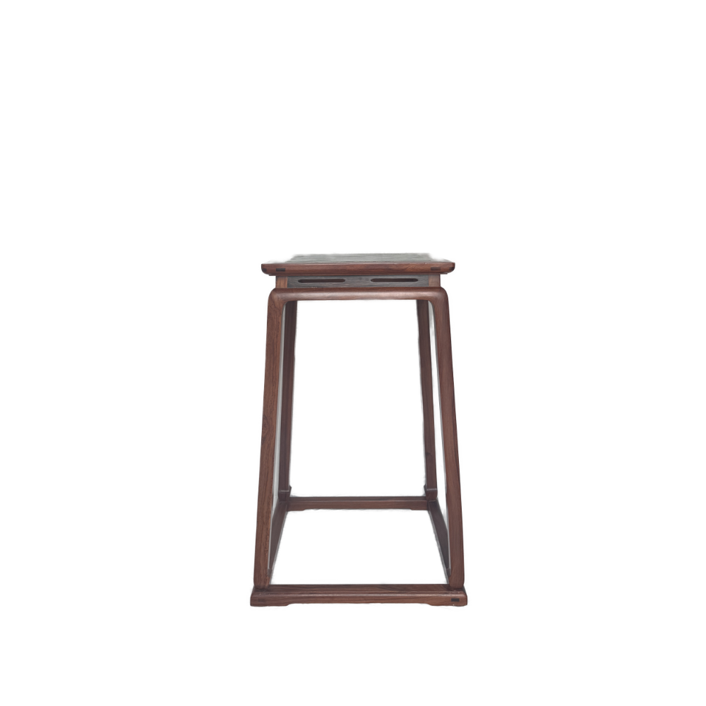 Tall Waisted Flower Stand with Stone Top