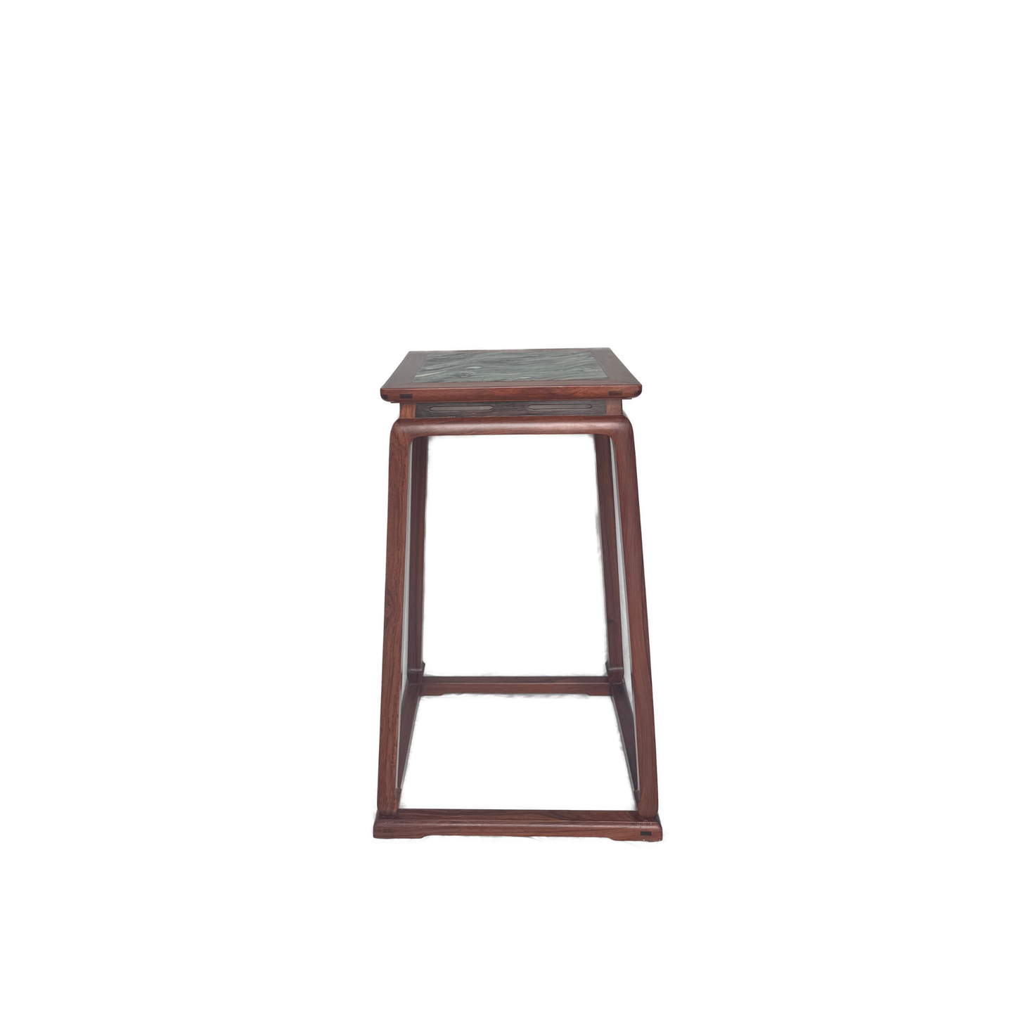 Tall Waisted Flower Stand with Stone Top