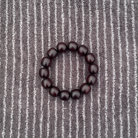 Rosewood (14 Beads, 15mm-Oval-shaped)