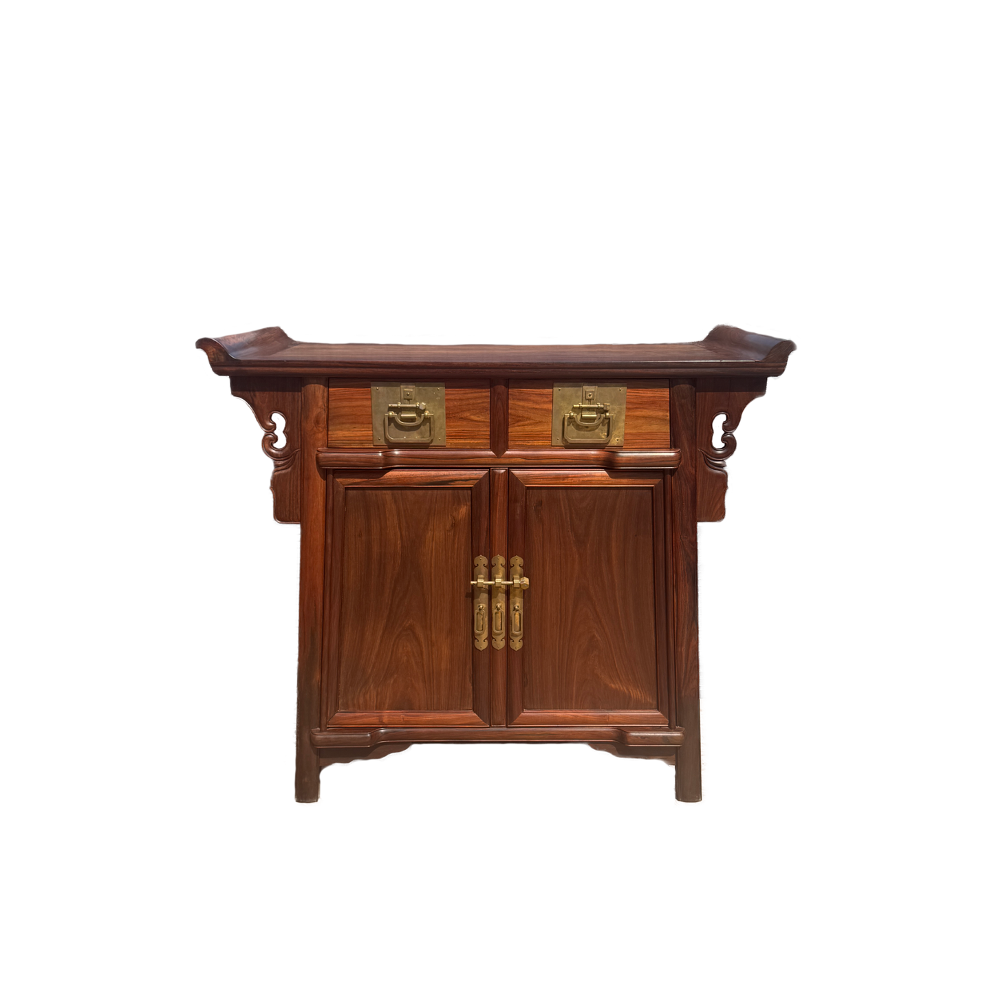 Two-Section Upturned-End Console Table