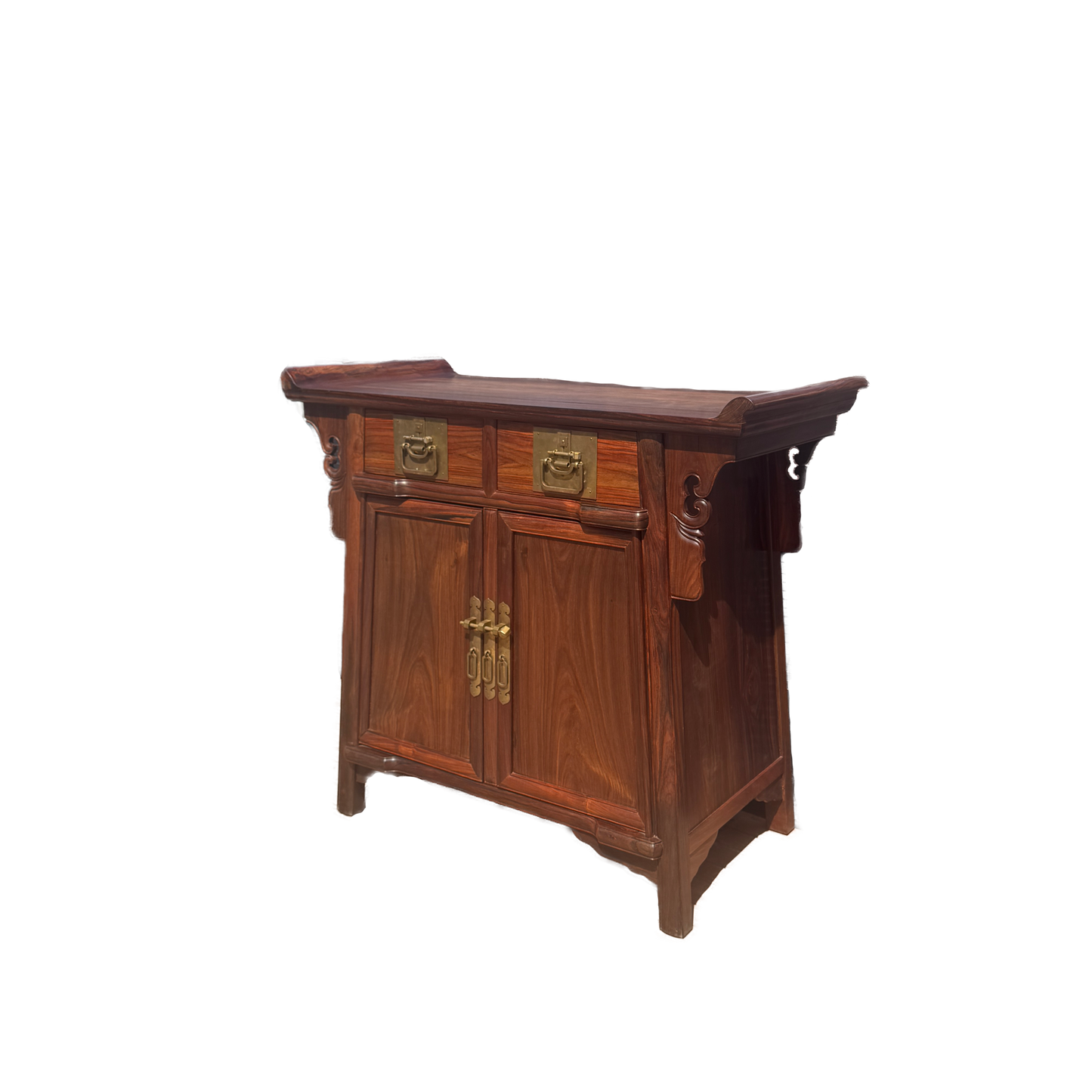 Two-Section Upturned-End Console Table