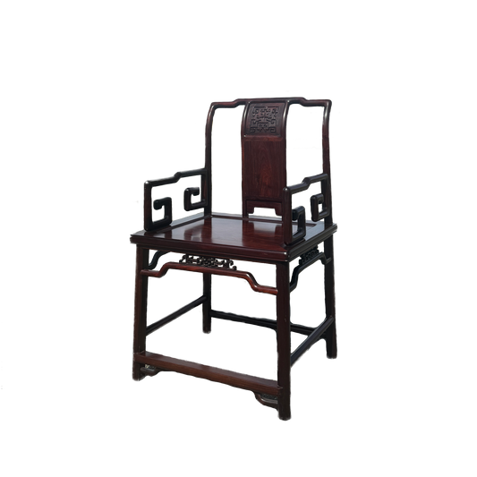 Suzhou-style hook-back chair