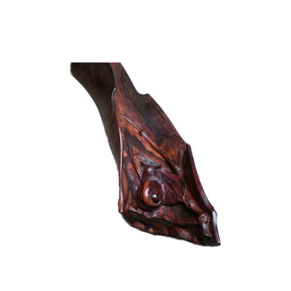 Snail Carving in Huanghuali Oil-Resin Wood