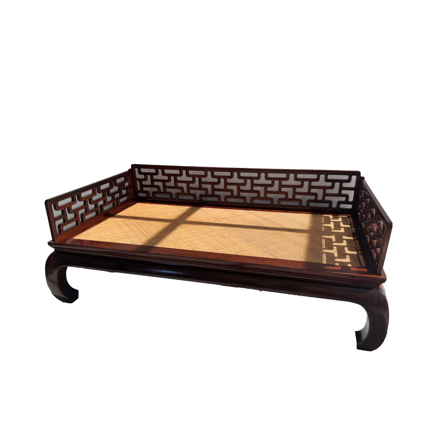 Ming-Style Luohan Daybed with L-Shaped Railings