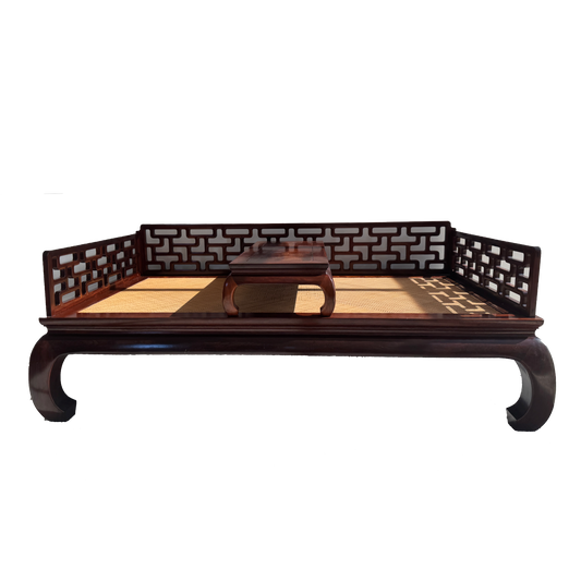 Ming-Style Luohan Daybed with L-Shaped Railings