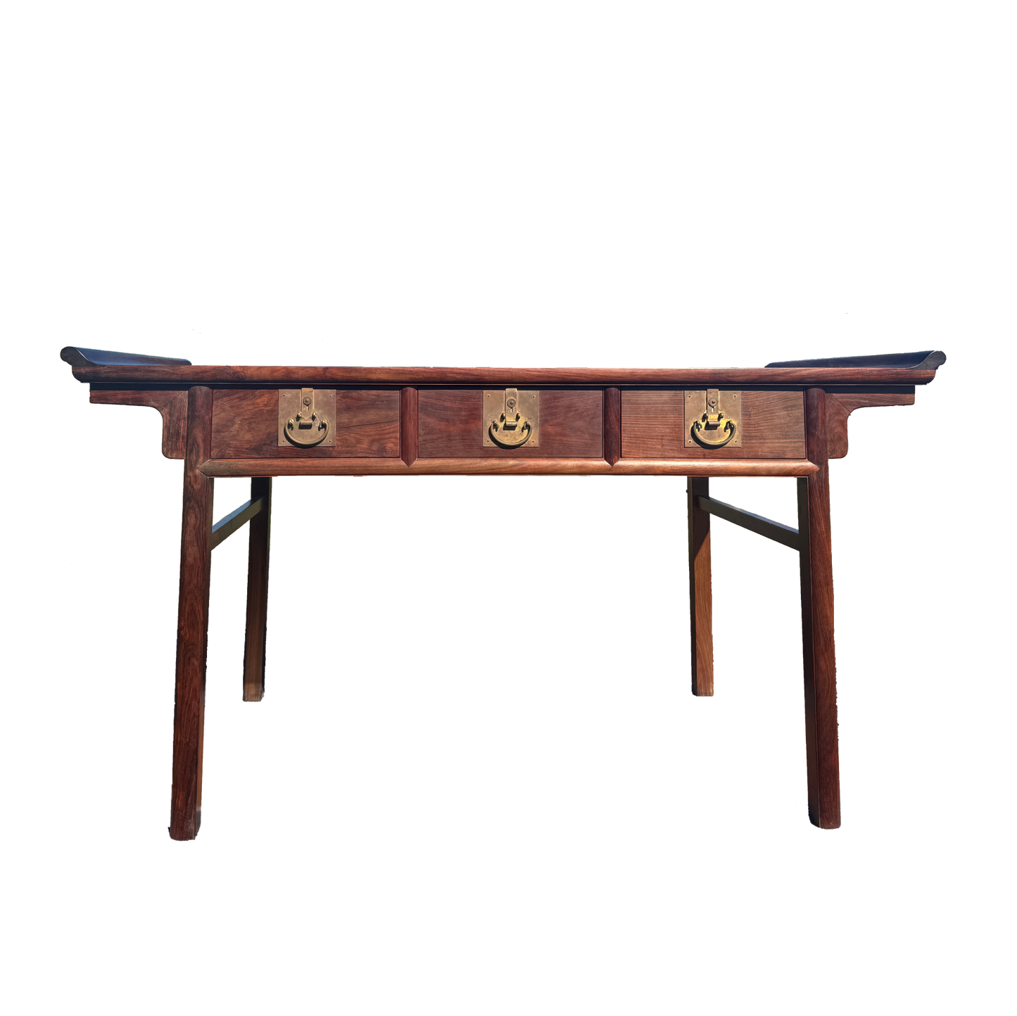 Three-Drawer Upturned-End Scholar’s Desk
