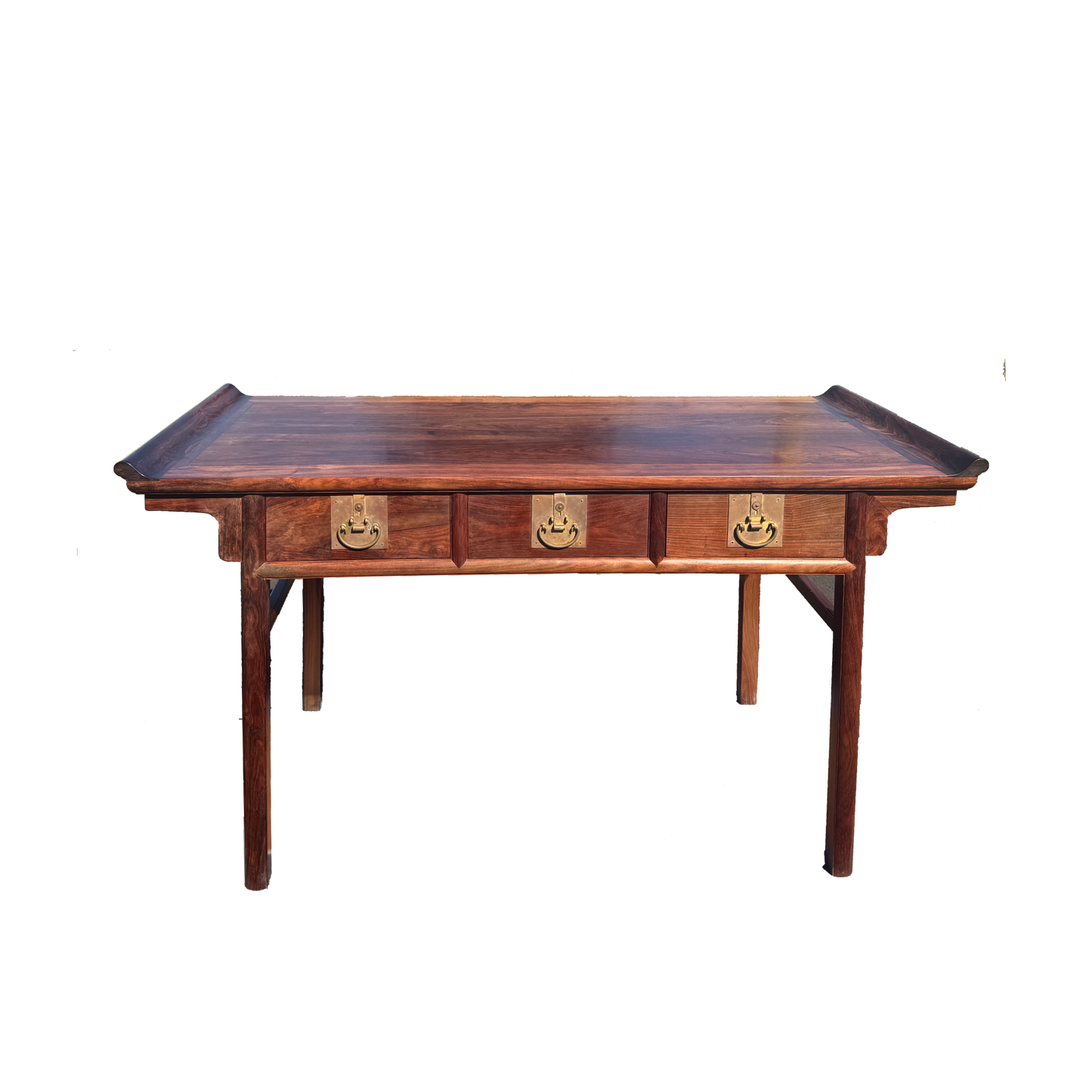 Three-Drawer Upturned-End Scholar’s Desk