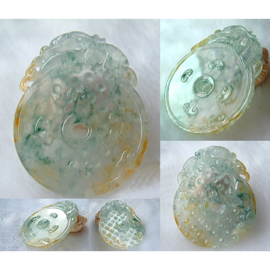 Dragon Guardian Jade Disc